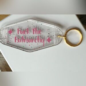 Taylor Swift Fu*kThe Patriarchy Hotel Keychain NWOT